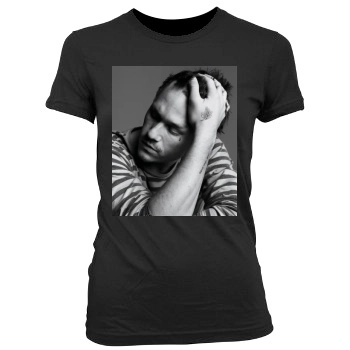 Heath Ledger Women's Junior Cut Crewneck T-Shirt