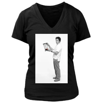 Hugh Grant Women's Deep V-Neck TShirt