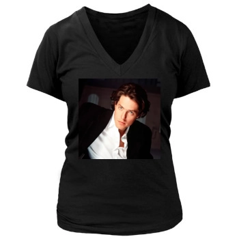 Hugh Grant Women's Deep V-Neck TShirt