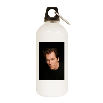 Kevin Bacon White Water Bottle With Carabiner