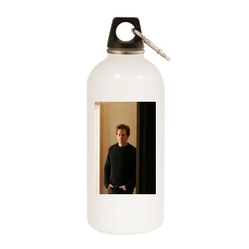 Kevin Bacon White Water Bottle With Carabiner