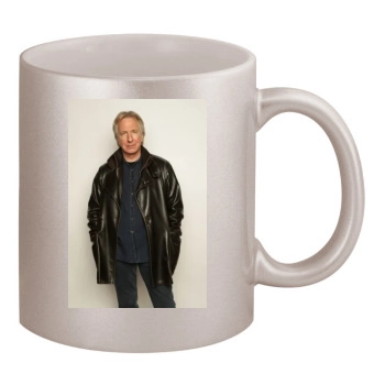 Alan Rickman 11oz Metallic Silver Mug