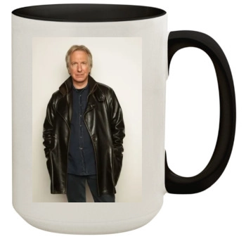 Alan Rickman 15oz Colored Inner & Handle Mug