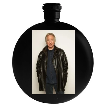 Alan Rickman Round Flask