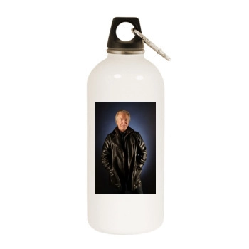 Alan Rickman White Water Bottle With Carabiner