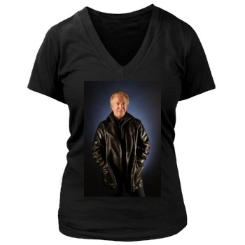 Alan Rickman Women's Deep V-Neck TShirt