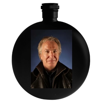 Alan Rickman Round Flask