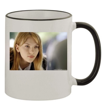 Scarlett Johansson 11oz Colored Rim & Handle Mug