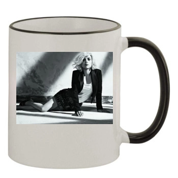 Scarlett Johansson 11oz Colored Rim & Handle Mug