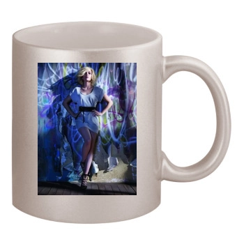 Scarlett Johansson 11oz Metallic Silver Mug