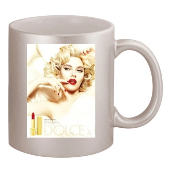 Scarlett Johansson 11oz Metallic Silver Mug