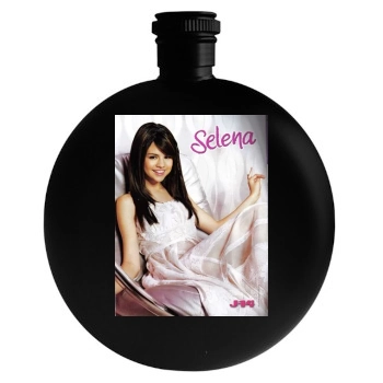 Selena Gomez Round Flask