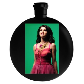 Selena Gomez Round Flask