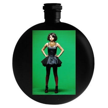 Selena Gomez Round Flask