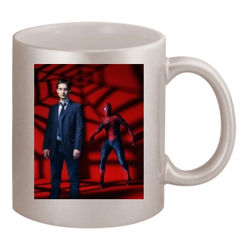 Tobey Maguire 11oz Metallic Silver Mug