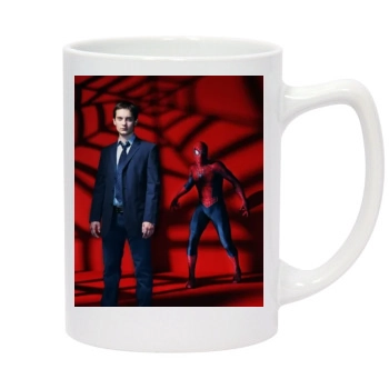 Tobey Maguire 14oz White Statesman Mug