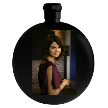 Selena Gomez Round Flask