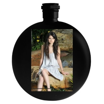 Selena Gomez Round Flask