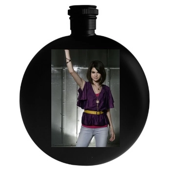 Selena Gomez Round Flask