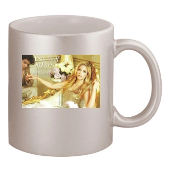 Shakira 11oz Metallic Silver Mug