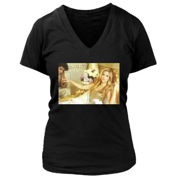 Shakira Women's Deep V-Neck TShirt