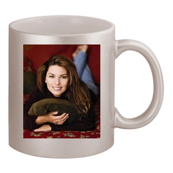 Shania Twain 11oz Metallic Silver Mug