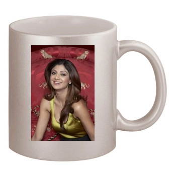 Shilpa Shetty 11oz Metallic Silver Mug