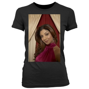 Shilpa Shetty Women's Junior Cut Crewneck T-Shirt