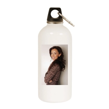 Sofia Milos White Water Bottle With Carabiner