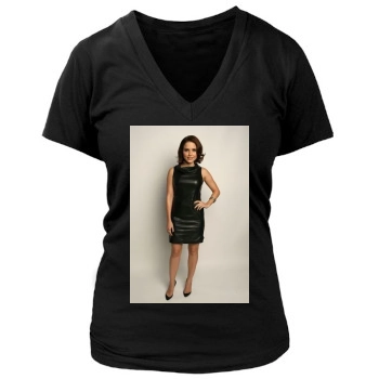 Sophia Bush Women's Deep V-Neck TShirt