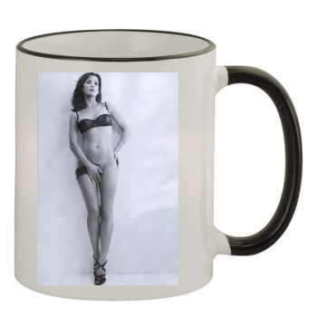 Sophie Marceau 11oz Colored Rim & Handle Mug