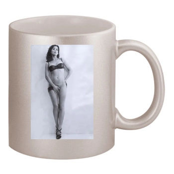 Sophie Marceau 11oz Metallic Silver Mug