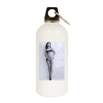 Sophie Marceau White Water Bottle With Carabiner