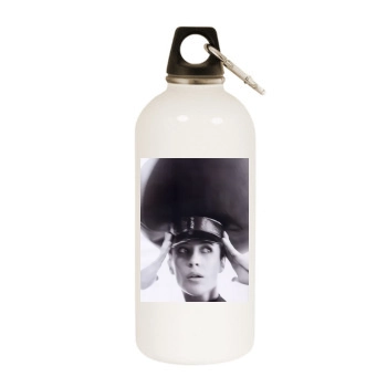 Sophie Marceau White Water Bottle With Carabiner