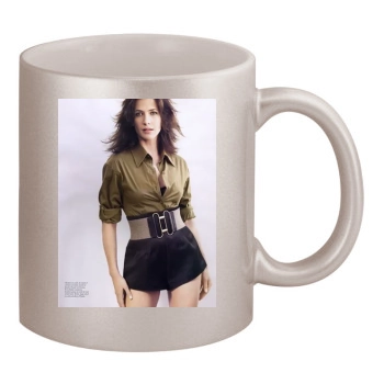 Sophie Marceau 11oz Metallic Silver Mug