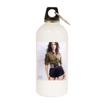 Sophie Marceau White Water Bottle With Carabiner