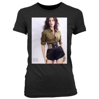 Sophie Marceau Women's Junior Cut Crewneck T-Shirt