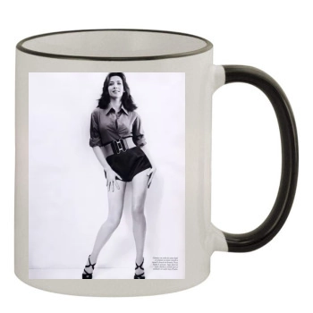 Sophie Marceau 11oz Colored Rim & Handle Mug