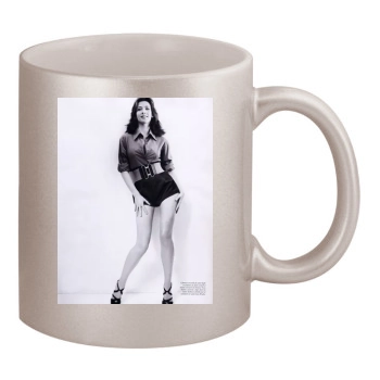 Sophie Marceau 11oz Metallic Silver Mug