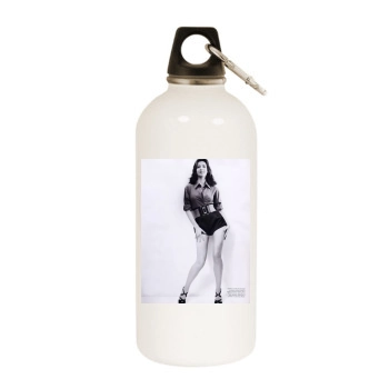 Sophie Marceau White Water Bottle With Carabiner