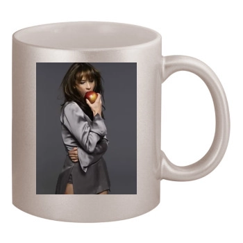 Sophie Marceau 11oz Metallic Silver Mug