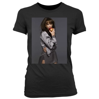 Sophie Marceau Women's Junior Cut Crewneck T-Shirt