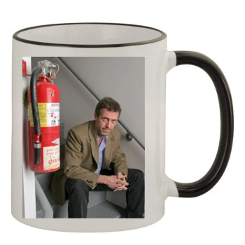 Hugh Laurie 11oz Colored Rim & Handle Mug