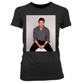 Hugh Laurie Women's Junior Cut Crewneck T-Shirt