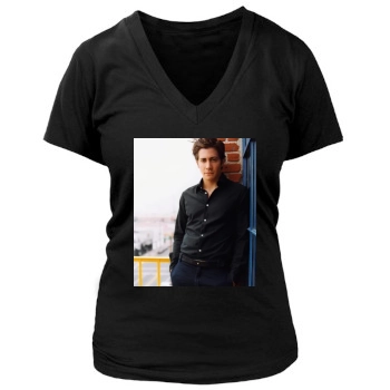 Jake Gyllenhaal Women's Deep V-Neck TShirt