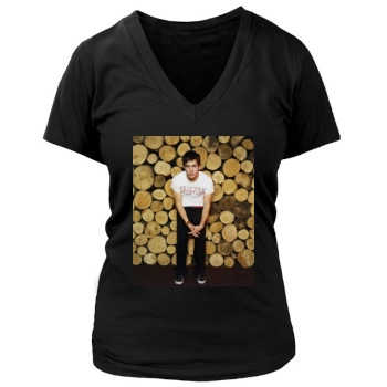 Jake Gyllenhaal Women's Deep V-Neck TShirt