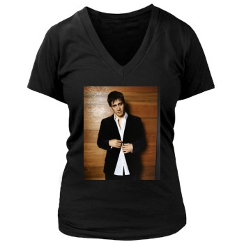 Jake Gyllenhaal Women's Deep V-Neck TShirt