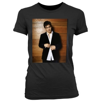 Jake Gyllenhaal Women's Junior Cut Crewneck T-Shirt