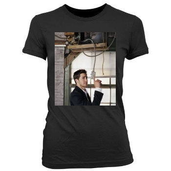 Jake Gyllenhaal Women's Junior Cut Crewneck T-Shirt