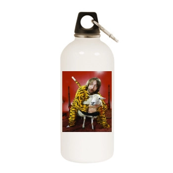 Tom Green White Water Bottle With Carabiner